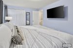 Stream movies/shows from the comfort of the king bed -second floor, master bedroom-